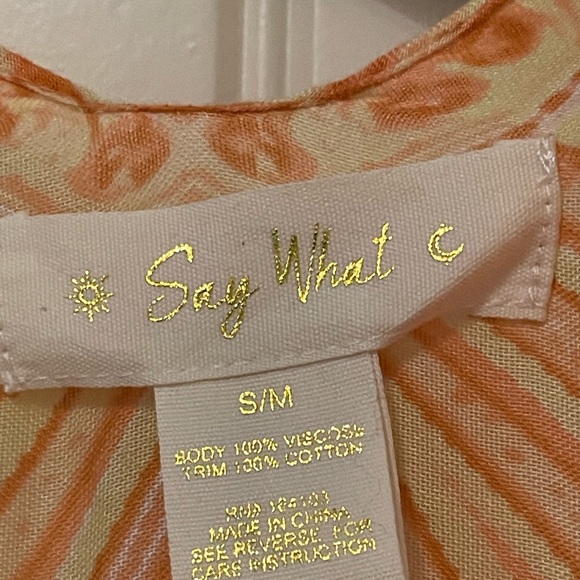 Say What Orange Kimono. Size s/m NWT - Picture 2 of 8